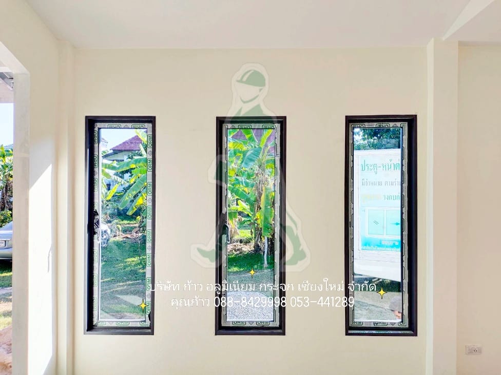 ขอขอบคุณลูกค้าแม่วาง รับเป็นชุดหน้าต่างบานเปิด บานกระทุ้ง ชุดพัฒนา โออาเอ็ม ORM บ้านสไตล์โมเดิร์น 